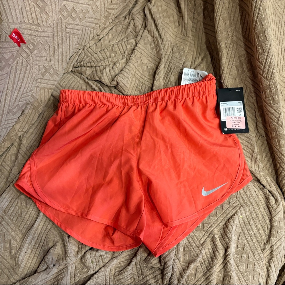 Nike orange x small shorts NWT